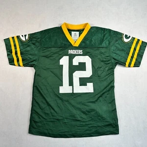 NFL Team Apparel Green Bay Packers Youth Large Football Jersey Green Rodgers #12 - Picture 1 of 9