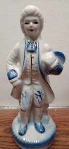 Japanese Handmade Vintage Colonial Porcelain Boy With Hat In Hand - Rare Find! - Picture 1 of 4