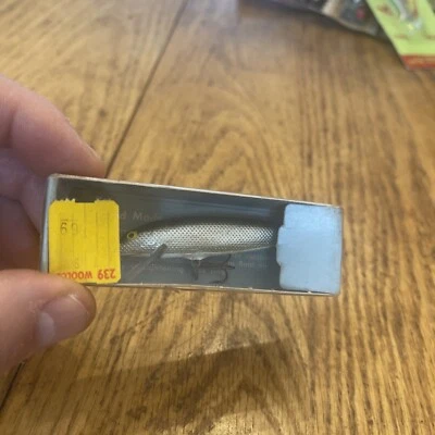 VTG “Finnish Minnow” Silver/black In Original Box No.7 Size 2 3/4” Japan - Image 1 of 4