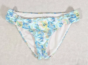 ANTONIO MELANI Women's Pastel Floral Tab Sides Stretch Bikini Bottom sz 10 NWOT - Picture 1 of 5