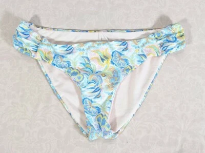 Parte inferior de bikini ANTONIO MELANI para mujer pastel floral lengüeta lateral elástica talla 10 nueva sin etiquetas Foto 1 de 4