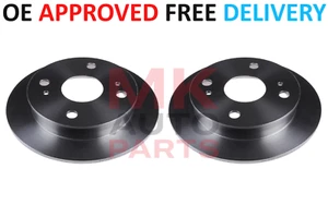 FOR TOYOTA COROLLA COUPE 1.6 GT 16V AE86 2 REAR BRAKE DISCS 1983-1987 - Picture 1 of 1