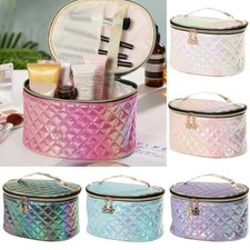 Womens Travel Case Handle Organizer Makeup Large Pouch Cosmetic Bags Storage Box