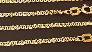 14 k Solid Yellow Gold 1.8 mm delicate Nonna Chain Necklace  16" - 24” - Picture 1 of 3