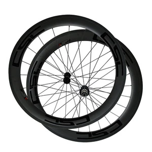 Juego de ruedas de bicicleta CSC 60 mm ruedas de carbono tubular ruedas de carretera R13 buje pilar 1432 radios - Imagen 1 de 1