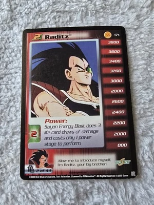 DBZ Dragon Ball Z Raditz 171 CCG Limited Saiyan Saga MP Starter Personality  - Image 1 of 4