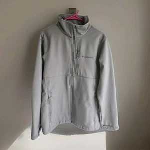 Columbia Ascender Softshell Fleece gefütterte Jacke Herren mittelgrau Wind Wasser gebraucht, in einwandfreiem Zustand - Bild 1 von 5