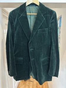 Vintage Hepworths Green Velvet Jacket Size 38 Regular - Picture 1 of 5