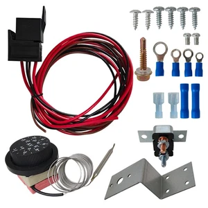 Kit de cables de relé de control de 3 pines termostato ventilador radiador eléctrico ajustable de 12 V - Imagen 1 de 10