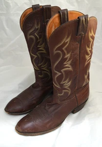 Mens NOCONA Brown Leather Cowboy Western Boots Size 10.5 D - Picture 1 of 12