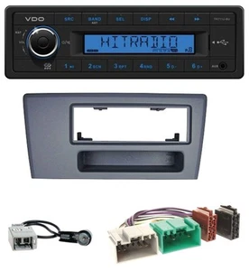 VDO AUX 1DIN MP3 USB Autoradio für Volvo S60 S70 C70 V70 00-03 dunkelgrau - Bild 1 von 6