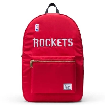 Houston Rockets Herschel Backpack NBA Laptop Red White with Straps - NWT - Image 1 of 2