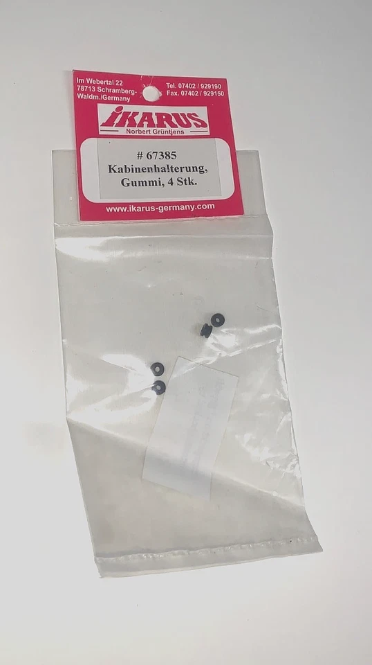 Ikarus Rubber Cabin Mount Grommets (4) : 67385 - New - Image 1 of 1