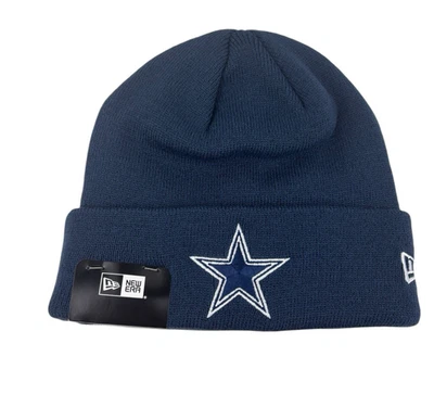 Dallas Cowboys New Era Knit Beanie hat NFL Blue winterCuffed cap one size Unisex - Image 1 of 4