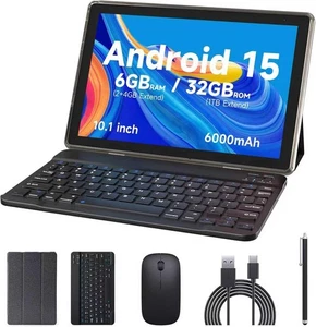10 inch Android 15 Tablet, 6GB RAM 32GB ROM Powerful Quad-core CPU, 1280*800 ... - Picture 1 of 7