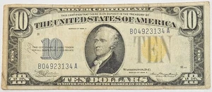 1934 A $10 Dollar Emergency Issue North Africa Silver Certificate FR#2309 d002 - Picture 1 of 4
