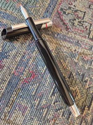 Pluma Estilográfica Rotring Newton Negra Plumín Fino Foto 1 de 4