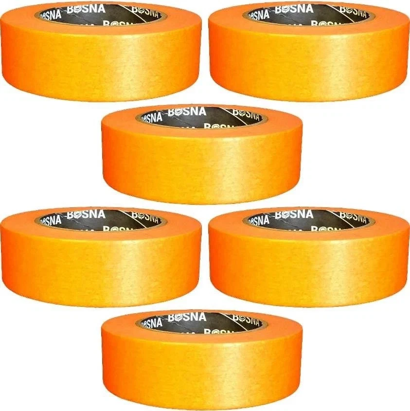 BOSNA Automotive Refinish Automotive Masking Tape, 1-1/2 Inch 6 Rolls, ORANGE Foto 1 de 1