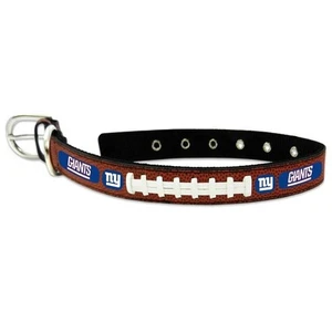 Collare ufficiale NFL in pelle per animali domestici calcio cane gatto New York Giants piccolo - Foto 1 di 1