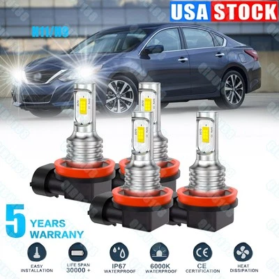 For Nissan Altima 2007-2018 6000K Combo LED Headlight High Low Light Bulbs Kit - Image 1 of 4