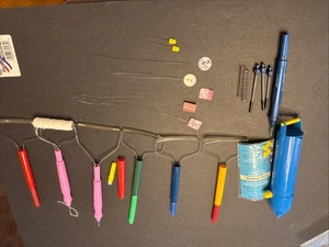 HÜBSCHES STANZSET: STANZEN, EINFÄDLER, FLUSENBÜRSTEN und andere NADELSTANZER - Bild 1 von 11