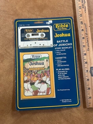 “Joshua” Bible Play-Along Cassette & Story Booklet 1987 Rainfall Toys New Sealed - Image 1 of 4