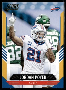 2021 Score - Jordan Poyer #23 Gold - Picture 1 of 2