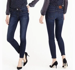 J.Crew Toothpick Ankle 5 Pocket Style Jeans Slim Fit Dark Rinse Blue Sz 29 - Picture 1 of 5