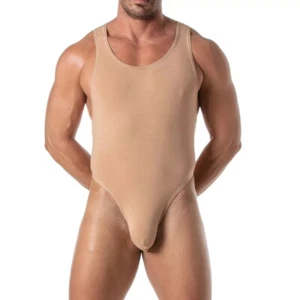 TOF PARIS Singlet BodyThong Stretch Bodysuit Second Skin Colors 86 - Picture 1 of 5
