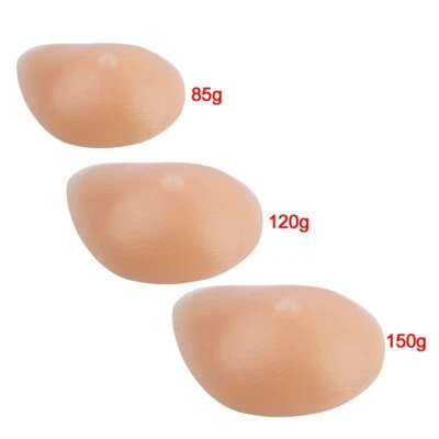 A Pair of Silicone Waterdrop Shaped Fake Breast Mastectomy Prosthesis Breast_Pad - Image 1 of 4