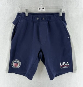 Polo Ralph Lauren Men’s USA MMXVI 2016 Olympics Sweat Shorts Men’s S Blue White - Picture 1 of 14