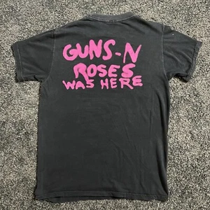 Vintage Guns And Roses Was Here T-shirt Extremely Rare Tour Shirt Large - Picture 1 of 10