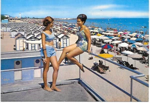70'S CARTOLINA POSTALE NON SPEDITA SAN BENEDETTO DEL TRONTO - SPIAGGIA - Picture 1 of 1