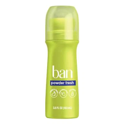 Desodorante em pó antitranspirante invisível Ban Classic R-On fresco 3,5 oz (pacote com 3) - Imagem 1 de 4