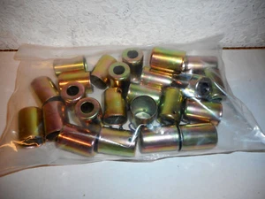 AJUSTE DE AIRE ACONDICIONADO BEADLOCK, #8 FÉRULAS DE CRIMPADO PARA MANGUERA DE BARRERA ESTÁNDAR #8 PAQUETE/20 piezas - Imagen 1 de 2