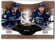 2014-15 Fleer Showcase Hot Prospects Michael Zalewski/Brandon Defazio Rookie