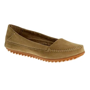 HUSH PUPPIES Women's Thora Create Taupe Nubuck Flat Shoes US Size 6 M - Bild 1 von 1