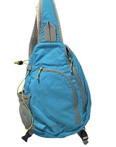 Eddie Bauer Teal Sling Schultertasche Rucksack Umhängetasche mehrere Fächer - Bild 1 von 13