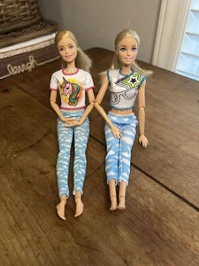 Lot of 2 Mattel Barbie Doll ~ BREATHE WITH ME ~ Meditation Dolls - Articulated - Picture 1 of 5
