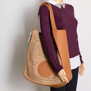 Simon Miller Banyan Straw Logo Extra Large Tote Natural - Picture 1 of 4