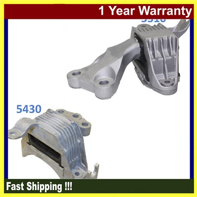 For 2011-2015 Chevrolet Cruze 1.4L AUTO Motor & Trans Mount 2PCS 5510 5430 M1339 - Image 1 of 4