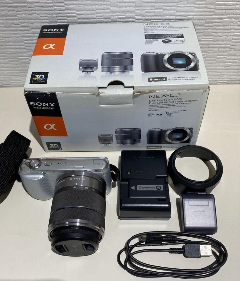 春早割 SONY ソニー a 3.5-5.6 F 18-55mm E NEX-C3 デジタルカメラ ...