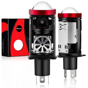2X H4 HB2 9003 Bi LED Projector Lens Headlight Bulbs High Low Beam 50000LM 100W - Picture 1 of 15