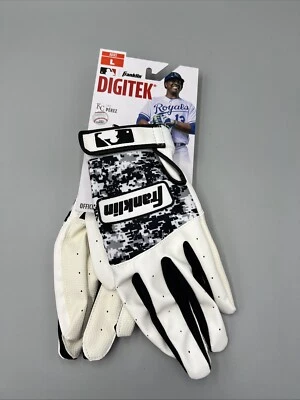 Franklin Digitek Batting Gloves, Sal Perez Black, Glove Tech MLB. Men's Sz L