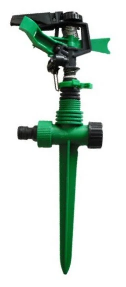 IDROCI IRRIGATORE a SETTORE CON PUNTALE PIOGGIA IN PLASTICA GIARDINO PRATO ERBA