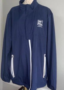 Ralph Lauren Polo Golf PGA Atlanta Women’s Blue Windbreaker Packable Jacket XL - Picture 1 of 7