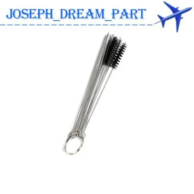 Car 10 Cleaning Needles 5 Brushes Tool Set Carburetor Carbon Dirt Jet Remove NEW Foto 1 de 4