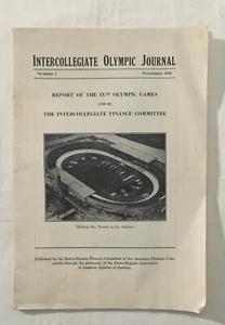 1928 Intercollegiate Olympic Journal #5 novembre 1928 Douglas MacArthur Presidente - Foto 1 di 3