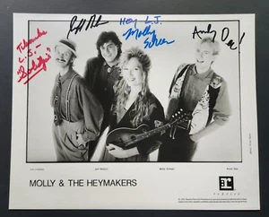 MOLLY & THE HEYMAKERS Country Music Group Band Hand Signed Photo 8X10 - Picture 1 of 9