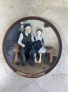 Vintage Norman Rockwell Centennial “THE LIGHTHOUSE KEEPER’S DAUGHTER “ 3D Plate - Picture 1 of 6